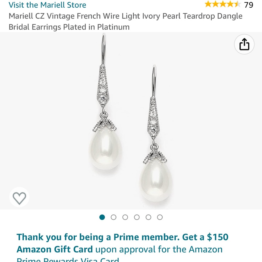 Pearl drop earrings